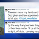 Former San Jose, Calif., Police Officer Phillip White is shown here, along with two threatening tweets sent from his account. White is no longer on the police force.
ABC News screenshot